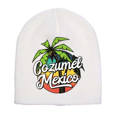 Cozumel Mexico Vacation Short Acrylic Beanie