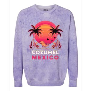 Cozumel Mexico Vacation Colorblast Crewneck Sweatshirt