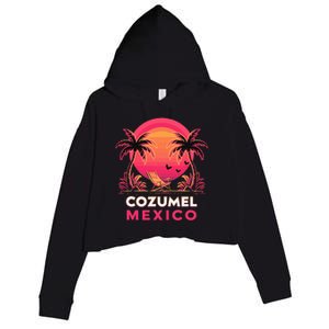 Cozumel Mexico Vacation Crop Fleece Hoodie