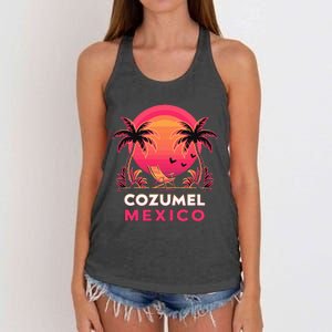 Cozumel Mexico Vacation Women's Knotted Racerback Tank