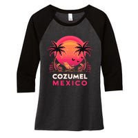 Cozumel Mexico Vacation Women's Tri-Blend 3/4-Sleeve Raglan Shirt