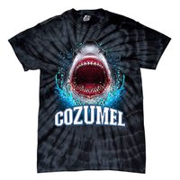 Cozumel Mexico Vacation Great White Shark Beach Cruise Trip Tie-Dye T-Shirt