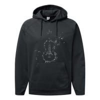 Classical Music Violin Player Gift Orchestra Violin Performance Fleece Hoodie