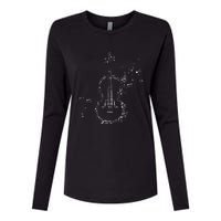 Classical Music Violin Player Gift Orchestra Violin Womens Cotton Relaxed Long Sleeve T-Shirt