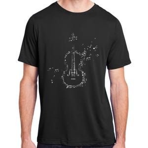 Classical Music Violin Player Gift Orchestra Violin Adult ChromaSoft Performance T-Shirt