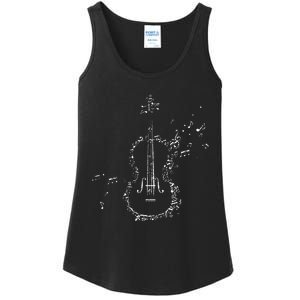 Classical Music Violin Player Gift Orchestra Violin Ladies Essential Tank