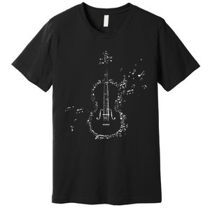 Classical Music Violin Player Gift Orchestra Violin Premium T-Shirt