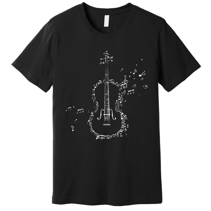 Classical Music Violin Player Gift Orchestra Violin Premium T-Shirt