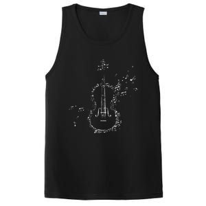 Classical Music Violin Player Gift Orchestra Violin PosiCharge Competitor Tank