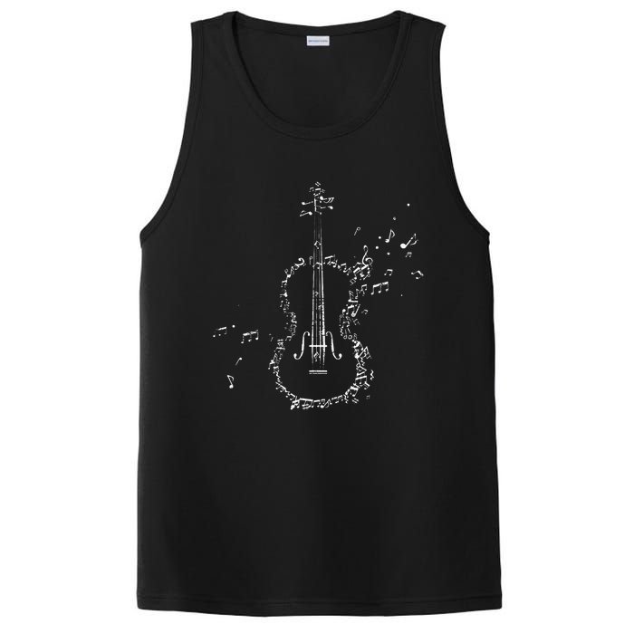 Classical Music Violin Player Gift Orchestra Violin PosiCharge Competitor Tank