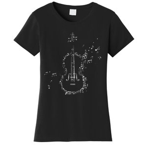 Classical Music Violin Player Gift Orchestra Violin Women's T-Shirt