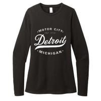 Classic Michiganians Vintage Detroit Motor City Michigan Mi Womens CVC Long Sleeve Shirt