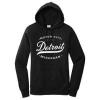 Classic Michiganians Vintage Detroit Motor City Michigan Mi Women's Pullover Hoodie