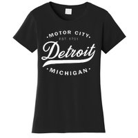 Classic Michiganians Vintage Detroit Motor City Michigan Mi Women's T-Shirt