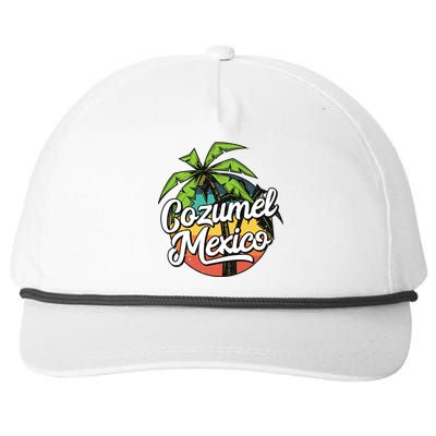 Cozumel Mexico Vacation Snapback Five-Panel Rope Hat