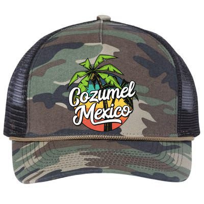 Cozumel Mexico Vacation Retro Rope Trucker Hat Cap