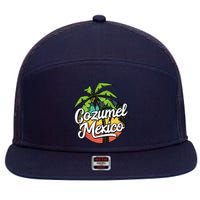 Cozumel Mexico Vacation 7 Panel Mesh Trucker Snapback Hat