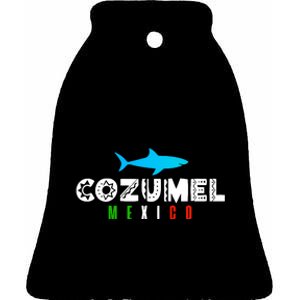 Cozumel Mexico Vacation Souvenir Gift Ceramic Bell Ornament