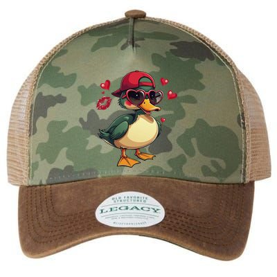 Call Me Valentines Duck Hunting Lover Legacy Tie Dye Trucker Hat