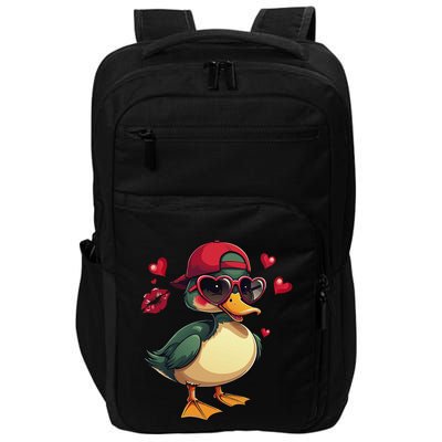 Call Me Valentines Duck Hunting Lover Impact Tech Backpack