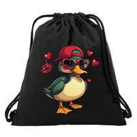 Call Me Valentines Duck Hunting Lover Drawstring Bag