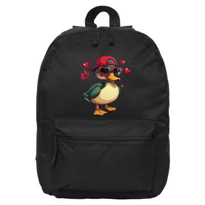 Call Me Valentines Duck Hunting Lover 16 in Basic Backpack