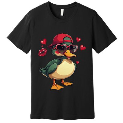 Call Me Valentines Duck Hunting Lover Premium T-Shirt