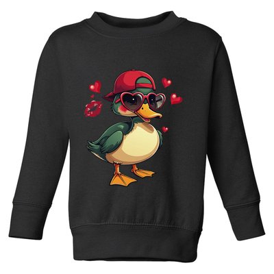 Call Me Valentines Duck Hunting Lover Toddler Sweatshirt