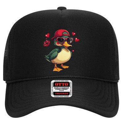 Call Me Valentines Duck Hunting Lover Trucker Hat