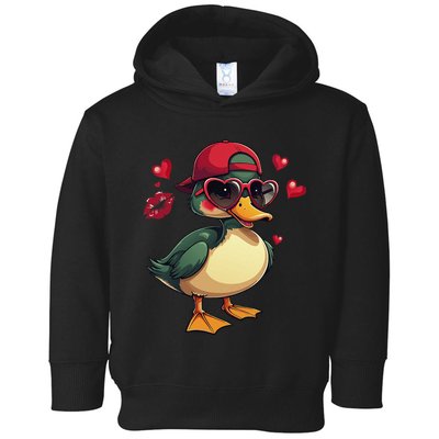 Call Me Valentines Duck Hunting Lover Toddler Hoodie