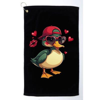 Call Me Valentines Duck Hunting Lover Golf Towel