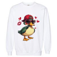 Call Me Valentines Duck Hunting Lover Garment-Dyed Sweatshirt