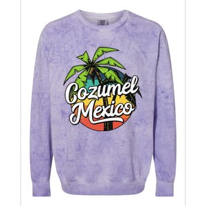 Cozumel Mexico Vacation Colorblast Crewneck Sweatshirt