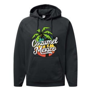 Cozumel Mexico Vacation Performance Fleece Hoodie