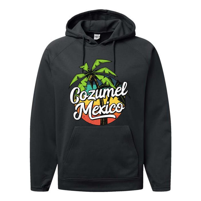 Cozumel Mexico Vacation Performance Fleece Hoodie