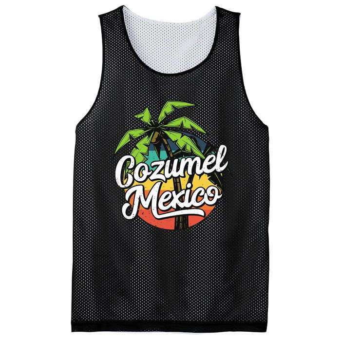 Cozumel Mexico Vacation Mesh Reversible Basketball Jersey Tank