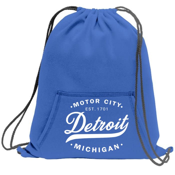 Classic Michiganians Vintage Detroit Motor City Michigan Mi Gift Sweatshirt Cinch Pack Bag