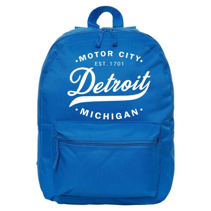 Classic Michiganians Vintage Detroit Motor City Michigan Mi Gift 16 in Basic Backpack