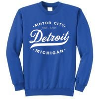 Classic Michiganians Vintage Detroit Motor City Michigan Mi Gift Tall Sweatshirt