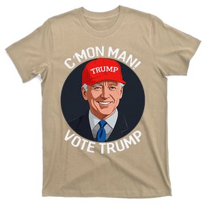 C’Mon Man! Vote Trump Biden Minimalist Political Satire T-Shirt