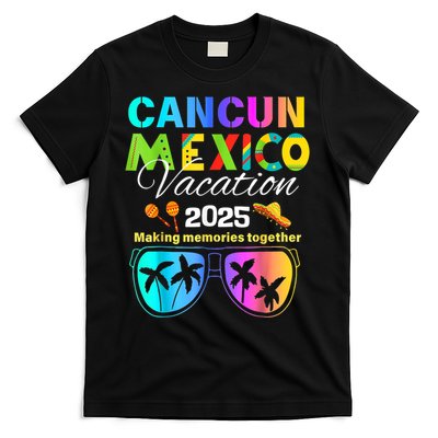 Cancun Mexico Vacation Beach 2025 Trip Group Squad Colorful T-Shirt