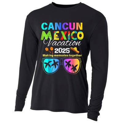 Cancun Mexico Vacation Beach 2025 Trip Group Squad Colorful Cooling Performance Long Sleeve Crew