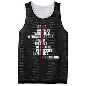 Covid Measles Varicella Vaccinated Cute Saying Idea Mesh Reversible Basketball Jersey Tank