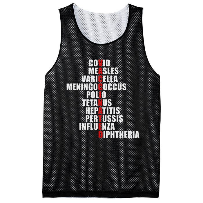 Covid Measles Varicella Vaccinated Cute Saying Idea Mesh Reversible Basketball Jersey Tank