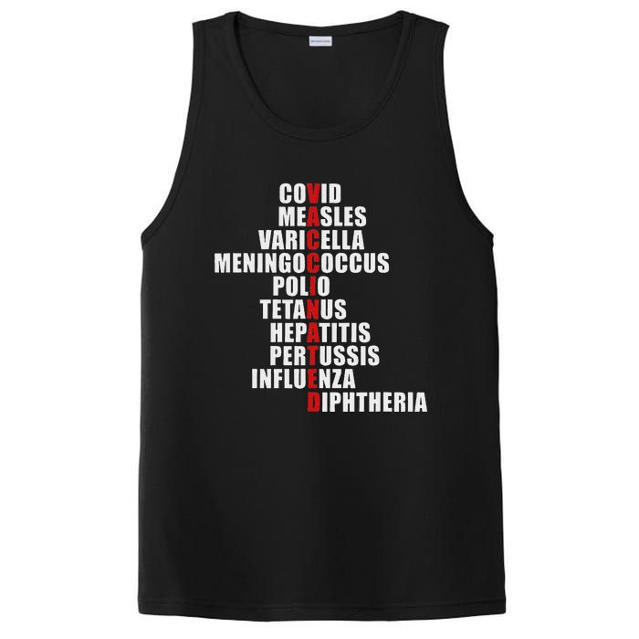 Covid Measles Varicella Vaccinated Cute Saying Idea PosiCharge Competitor Tank