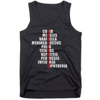 Covid Measles Varicella Vaccinated Cute Saying Idea Tank Top