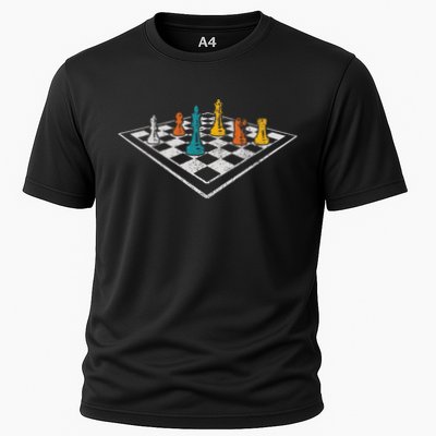 Chess Master Vintage Retro Club Chess Player Performance Shirt