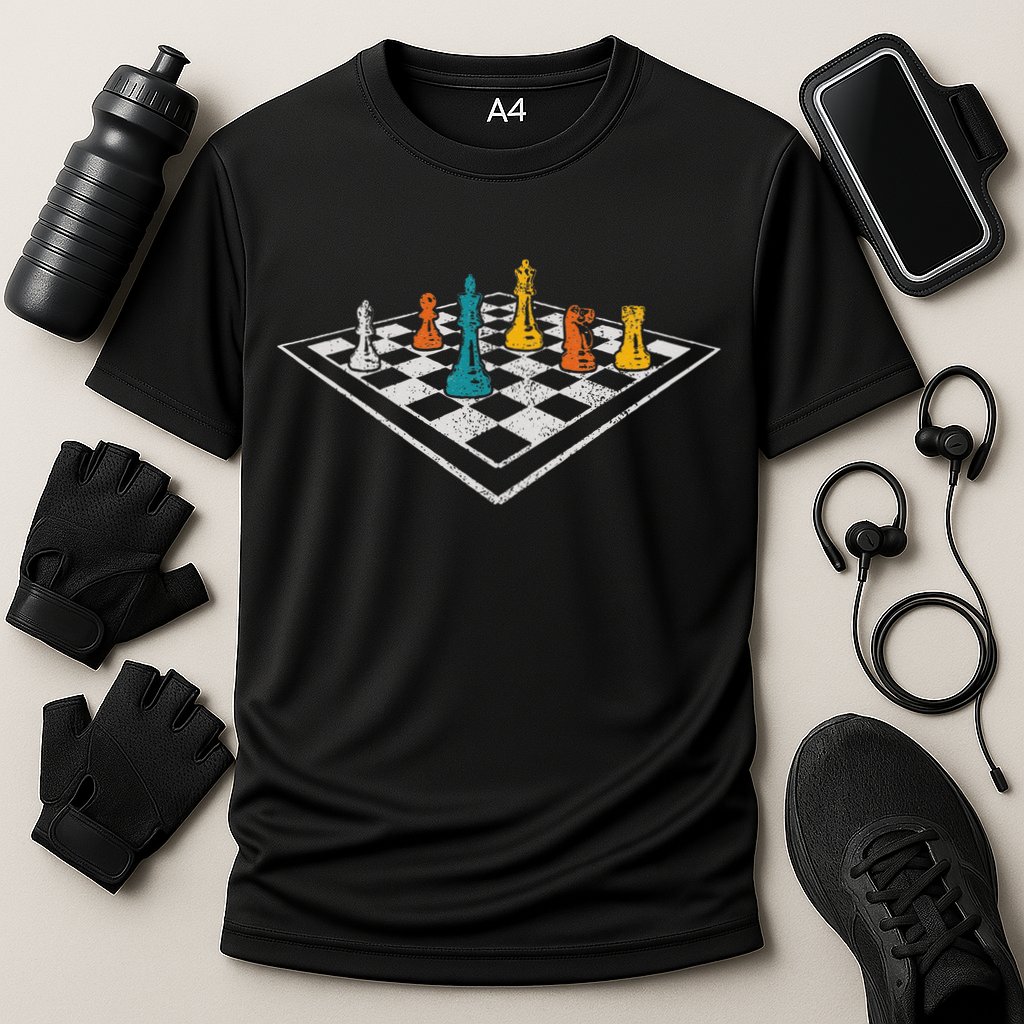 Chess Master Vintage Retro Club Chess Player Performance Shirt