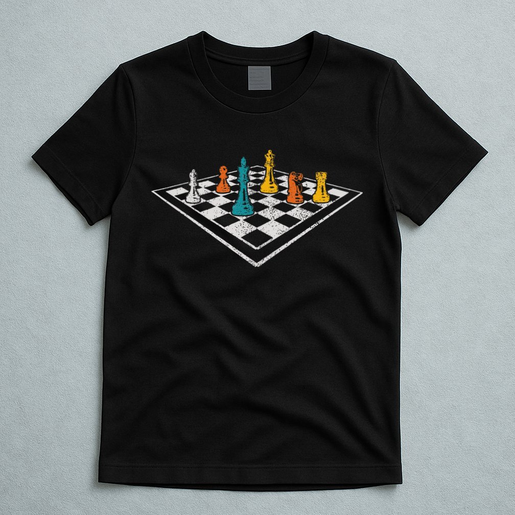 Chess Master Vintage Retro Club Chess Player T-Shirt