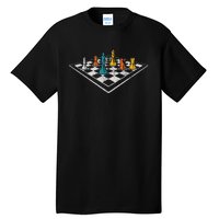 Chess Master Vintage Retro Club Chess Player Tall T-Shirt